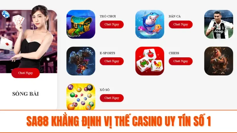 SA88 khẳng định vị thế casino uy tín số 1